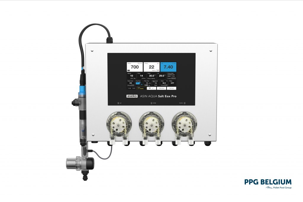 Aseko Asin Aqua Salt Eox Pro professional water treatment and disinfection system.
