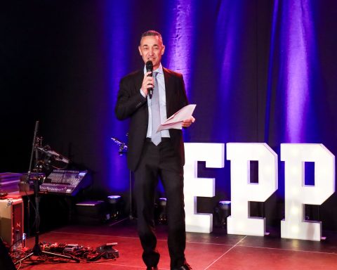 Stéphane Figueroa, FPP President, giving a speech at the 2026 Assises in Dijon.