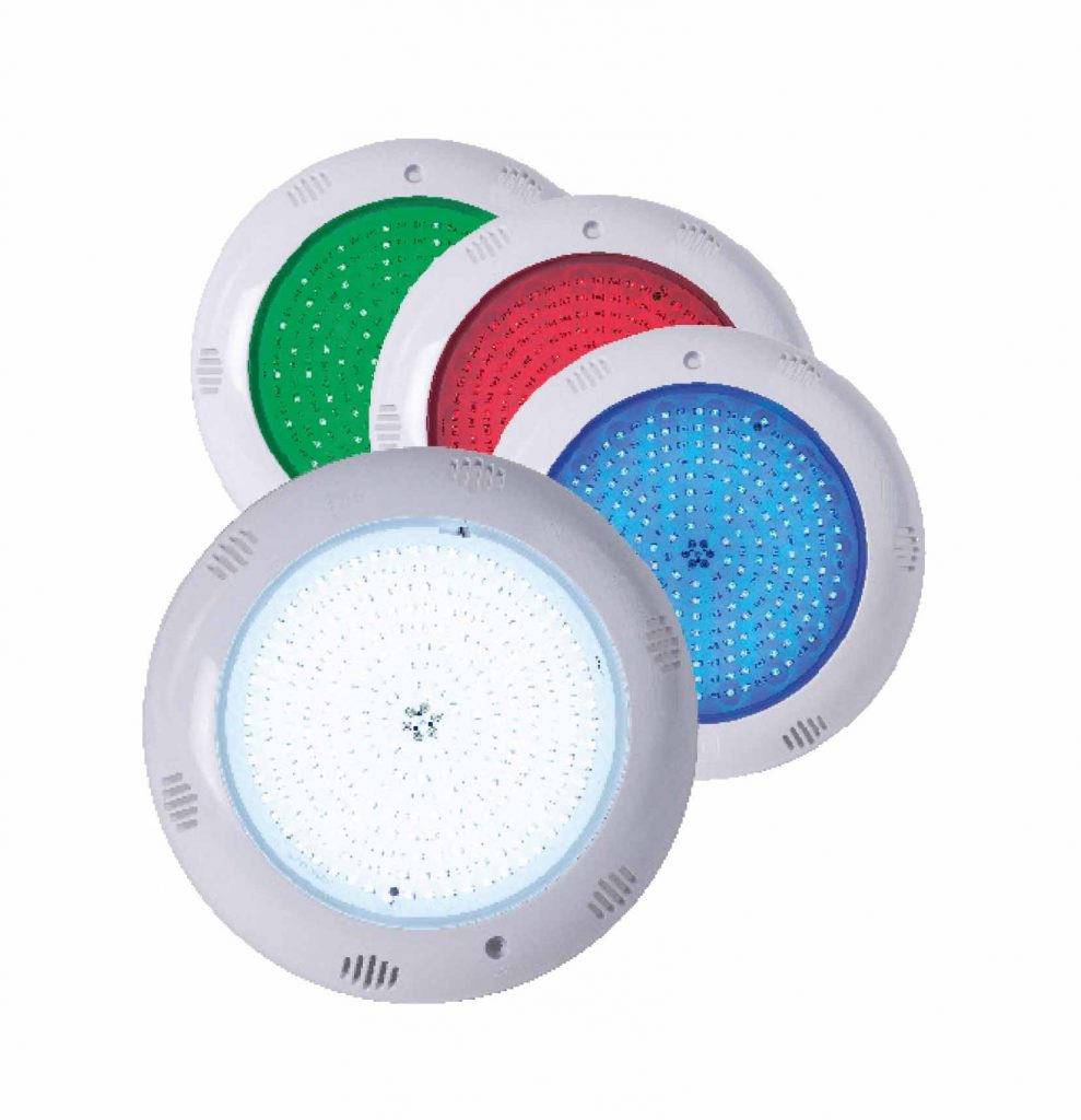 Eco-responsible Hayward pool equipment and energy-saving LED lighting solutions.