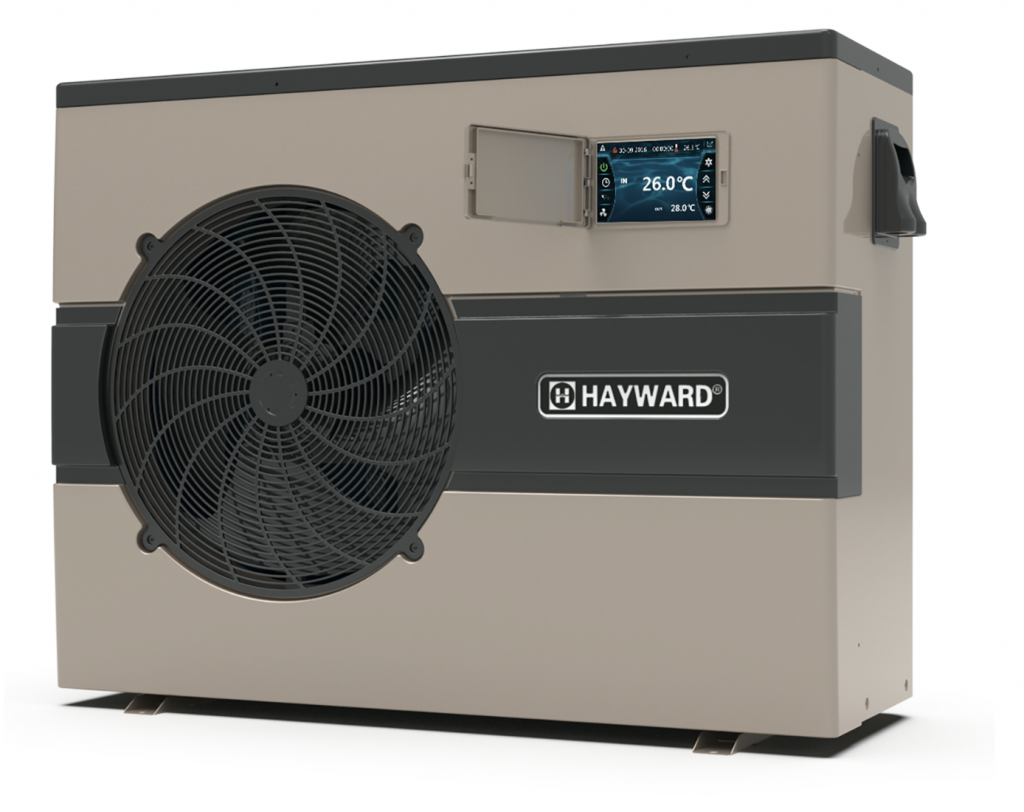 Hayward EnergyLine Pro heat pump for silent and energy-efficient pool heating